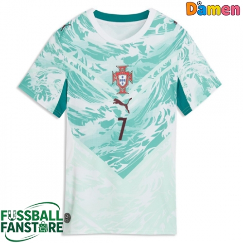 Portugal Cristiano Ronaldo #7 Replik Auswärtstrikot Damen WM 2026 Kurzarm